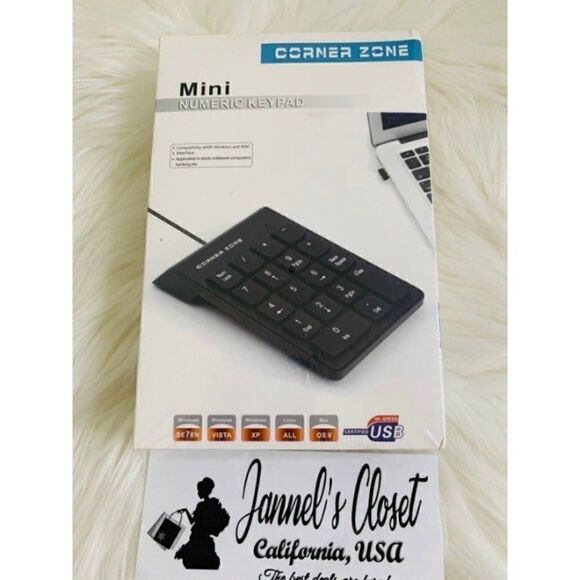 Numeric Keypad USB Mini Slim Portable Number - Picture 1 of 4
